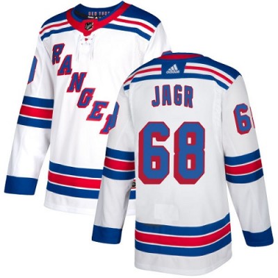 Adidas New York Rangers #68 Jaromir Jagr White Away Authentic Stitched NHL Jersey
